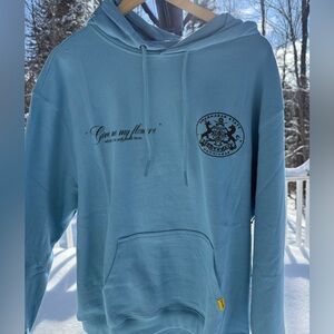 Civilized “Give Me My Flowers” Graphic Hoodie Blue Size L